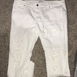 Men’s White Denim Jeans